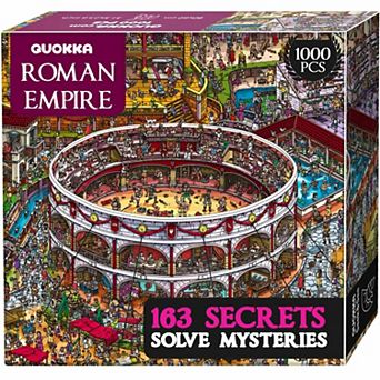 QUOKKA 1000 pc Jigsaw Puzzle for Adults Premium Thick Cardboard, 163 Hidden Mysteries