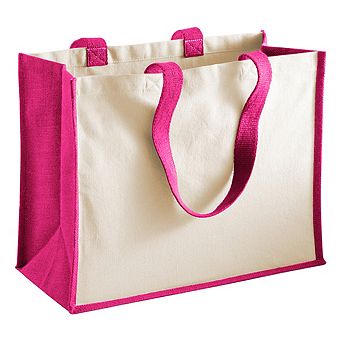 Westford Mill Classic Jute Printable Shopper Bag