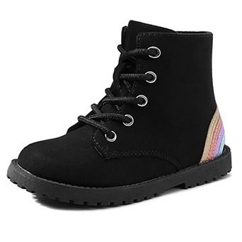 HOMEHOT Gilrs Boots with Zipper Suede Ankel Booties Fashion Boots for Toddler/Little Kids