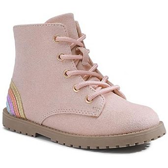 HOMEHOT Gilrs Boots with Zipper Suede Ankel Booties Fashion Boots for Toddler/Little Kids