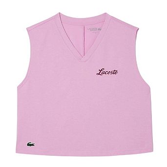 Lacoste Womens/Ladies Sport Relaxed Fit Sleeveless Crop Top