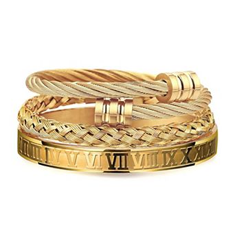 Roman Cuff Bracelet Set