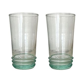 Moroccan Ripple Glass Cup, Set of 2