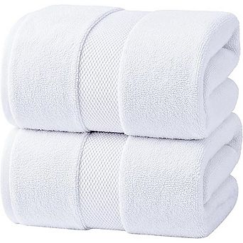Ring Spun Cotton Jumbo Bath Sheet Towels Soft, Absorbent, 600 GSM