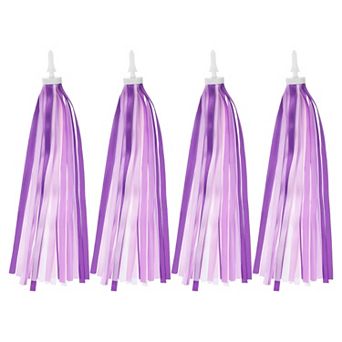 Bike Streamers, 4 pc Colorful Scooter Handlebar Tassels Grips Ribbon Decorations for Bicycle