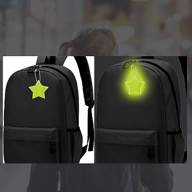 5Pcs Waterproof Star Shape Safety Reflector Pendant for Schoolbag Bicycle