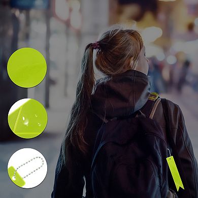5Pcs Waterproof Safety Reflector Pendant for Schoolbag Bicycle