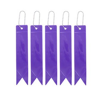 5 pc Waterproof Safety Reflector Pendant for Schoolbag Bicycle