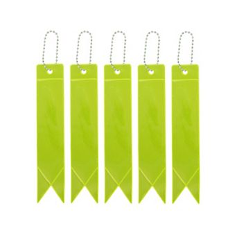 5 pc Waterproof Safety Reflector Pendant for Schoolbag Bicycle