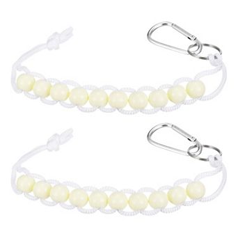 2 pc Golf Beads Counter, Golf Ball Beads Bracelet Count Stroke Score Sports Keeper Putting with Hook