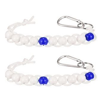 2 pc Golf Beads Counter, Golf Ball Beads Bracelet Count Stroke Score Sports Keeper Putting with Hook