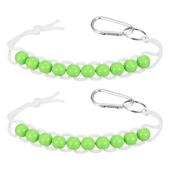 2 pc Golf Beads Counter, Golf Ball Beads Bracelet Count Stroke Score Sports Keeper Putting with Hook