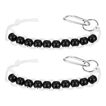 2 pc Golf Beads Counter, Golf Ball Beads Bracelet Count Stroke Score Sports Keeper Putting with Hook