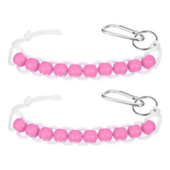 2 pc Golf Beads Counter, Golf Ball Beads Bracelet Count Stroke Score Sports Keeper Putting with Hook