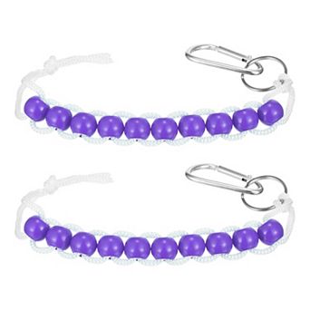 2 pc Golf Beads Counter, Golf Ball Beads Bracelet Count Stroke Score Sports Keeper Putting with Hook