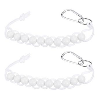 2 pc Golf Beads Counter, Golf Ball Beads Bracelet Count Stroke Score Sports Keeper Putting with Hook