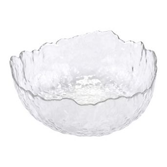 Modern Glacier Decorative Bowl Irregular Wavy Pedestal Bowl for Home Decor Aesthetic Melted Ice