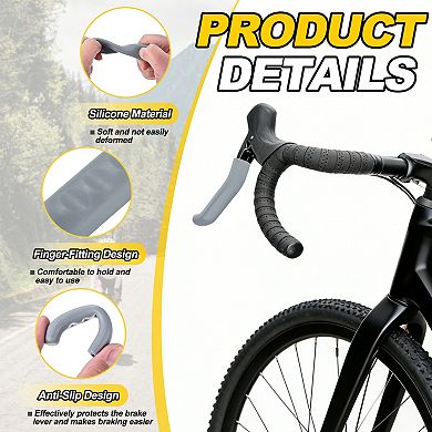 4 Pair Bicycle Brake Lever Covers, Brake Grips Anti-Slip