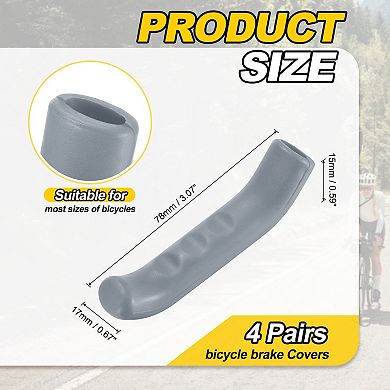 4 Pair Bicycle Brake Lever Covers, Brake Grips Anti-Slip