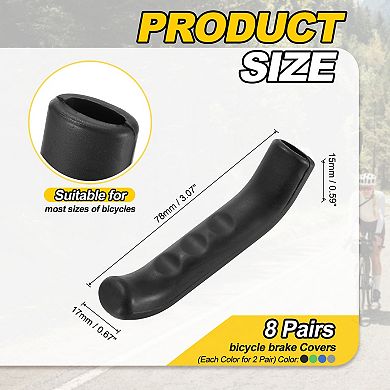 8 Pair Bicycle Brake Lever Covers, Brake Grips Anti-Slip