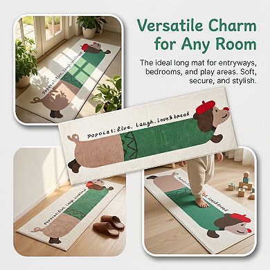 Boho Kitchen Runner Rug Non Slip Machine Washable Runner Soft Floor Mat 47"x16"