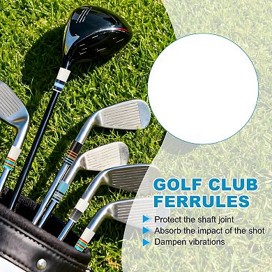 Golf Plastic Ferrules, Golf Club Ferrules Fits Tapered Steel Shafts 10Pcs