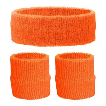 3 pc Sweatband Set, Sports Headband and Wristbands