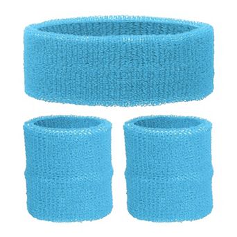 3 pc Sweatband Set, Sports Headband and Wristbands