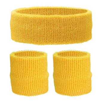 3 pc Sweatband Set, Sports Headband and Wristbands