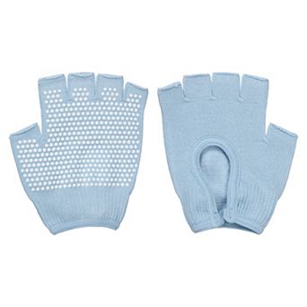 1Pair Yoga Gloves, Non Slip Fingerless Pilates Gloves Breathable