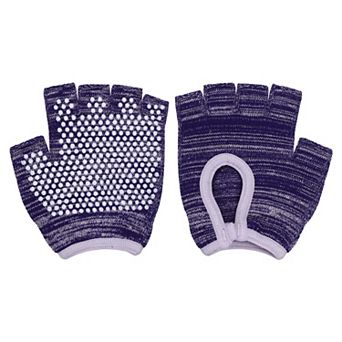 1Pair Yoga Gloves, Non Slip Fingerless Pilates Gloves Breathable