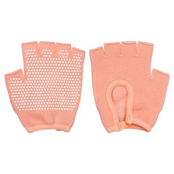 1Pair Yoga Gloves, Non Slip Fingerless Pilates Gloves Breathable