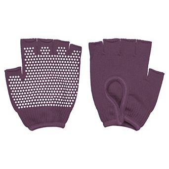1Pair Yoga Gloves, Non Slip Fingerless Pilates Gloves Breathable