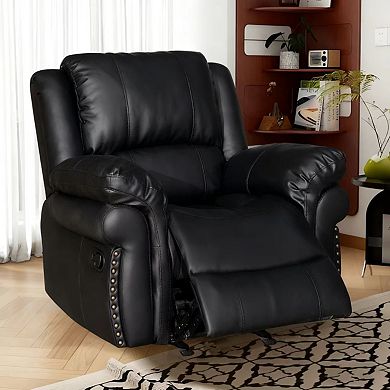 39" Vintage Rivet - Trimmed Manual Recliner