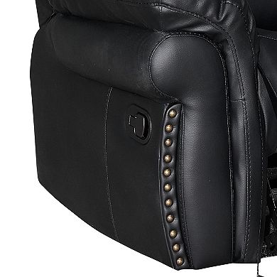39" Vintage Rivet - Trimmed Manual Recliner