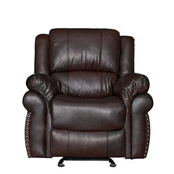 39" Vintage Rivet - Trimmed Manual Recliner