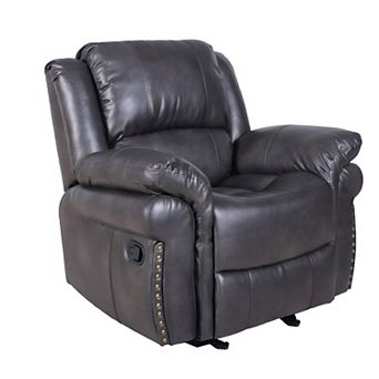 39" Vintage Rivet - Trimmed Manual Recliner