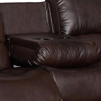 81.1" Reclining Sofa With Drop - Down Table