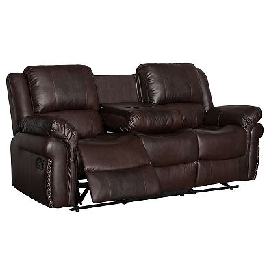 81.1" Reclining Sofa With Drop - Down Table
