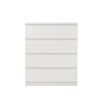 31.5"Handle-Free 4 Drawer Dresser,Wooden Chest with Rounded Corners,for Bedroom,Living Room