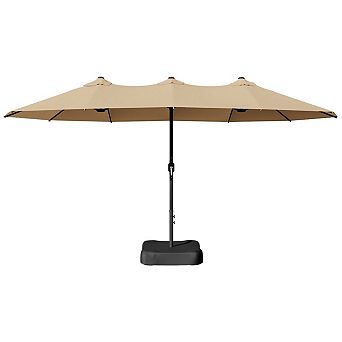 MaxMulti Rectangular Market Umbrella With Base