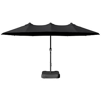 MaxMulti Rectangular Market Umbrella With Base