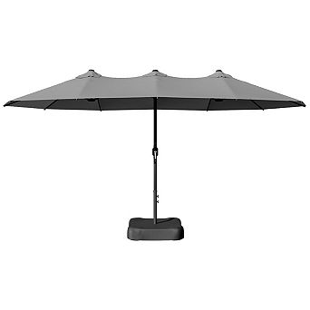 MaxMulti Rectangular Market Umbrella With Base
