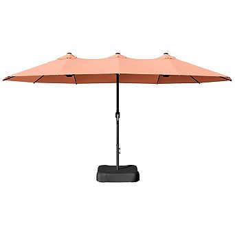 MaxMulti Rectangular Market Umbrella With Base