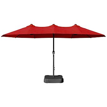 MaxMulti Rectangular Market Umbrella With Base
