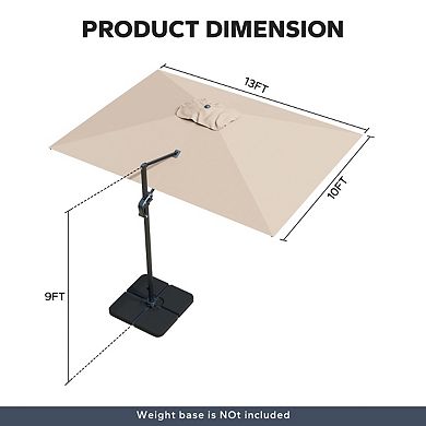 MaxMulti Aluminum Patio Umbrella