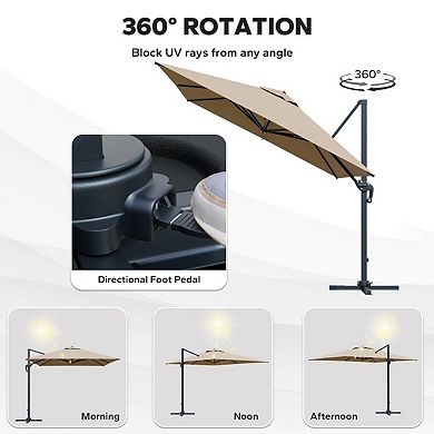 MaxMulti Aluminum Patio Umbrella
