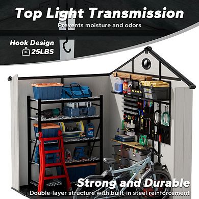 MaxMulti Outdoor Durable Resin Storage Shed