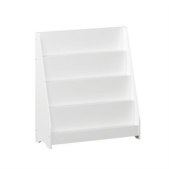 4 tier Kids Bookshelf - Toddler Book Display Shelves, Bedroom Playroom Classroom Organizer