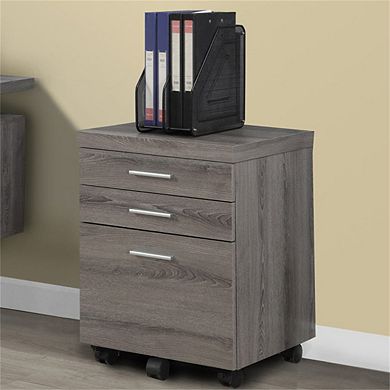 Contemporary Modern File Cabinet - Rolling Mobile Storage Drawers, Printer Stand, Office Work